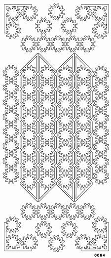 Schneeglöckchen Linies - Sticky Shapes - Zweiseitig Selbstklebende Sticker Bogen