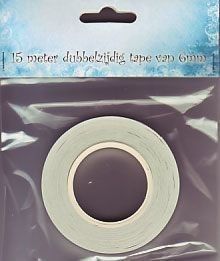 Tissue dubbelzijdig klevend Tape - 6mm