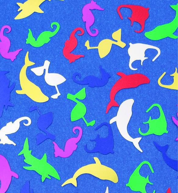 Sea Animals  Confetti -Assortment Colours  - 20 mm