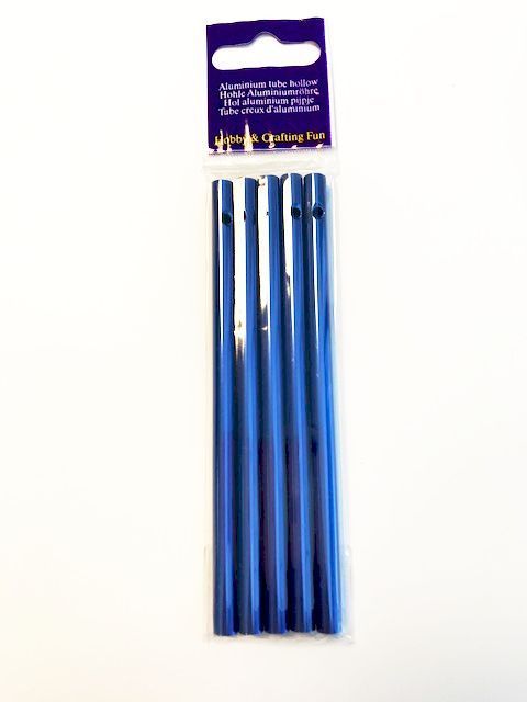 Windgong Tubes - Aluminium - 6mm x 11cm - Blauw