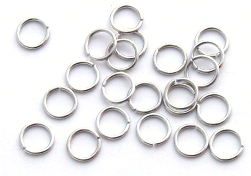 Single Split Ring - Silver - 6mm