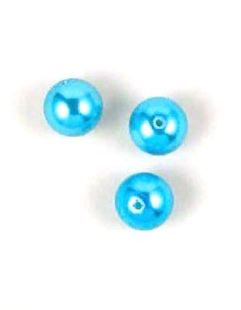 Glass Pearls Round - 10mm - Turquoise