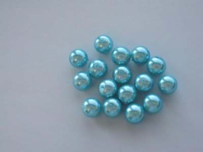 Gläserne Perlen Rund - 14mm - Turquoise