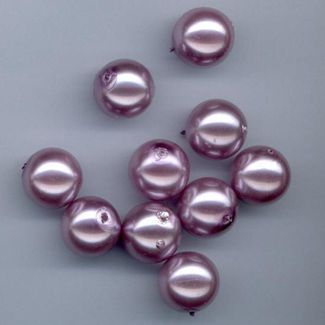 Glass Pearls Round - 14mm - Light purple