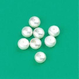 Perles d`eau douce - 7-8mm - Crème