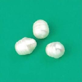 Perles d`eau douce - 10-11mm - Crème