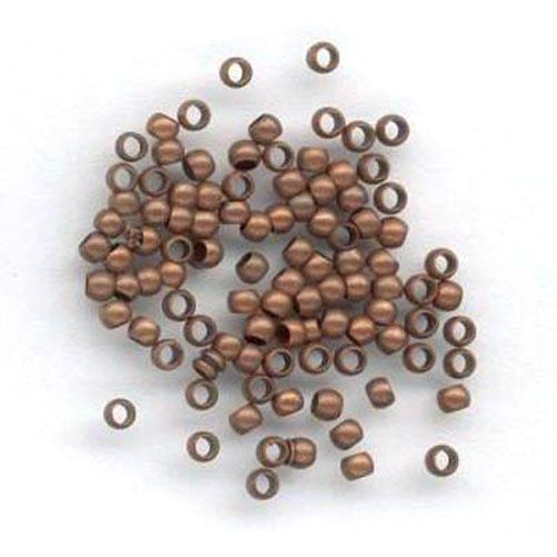 Crimp Beads - Round - Antique Copper