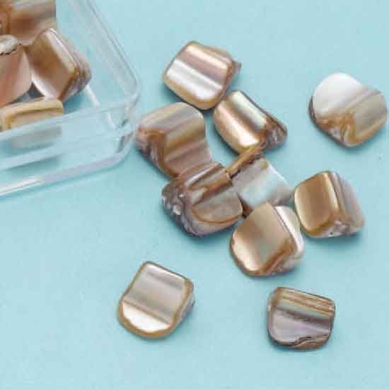 Mother-of-pearl Ornament Beads - Natural
