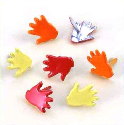 Gloves Brads - Yellow, Orange - 18 pcs