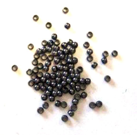 Crimp Beads - Round - Anthracite