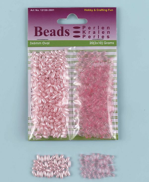 Oval Beads Pearl & Gloss Duo - Rosa