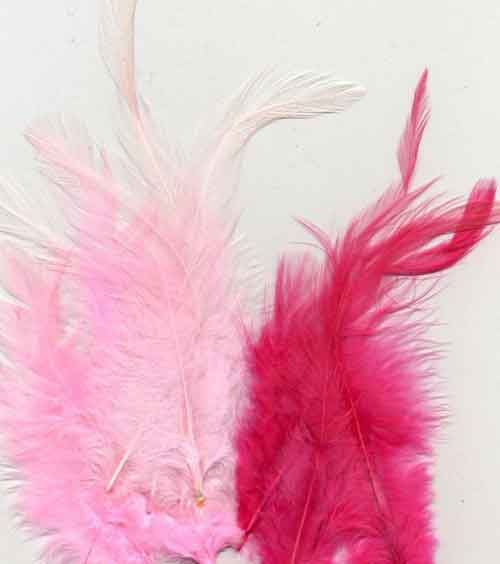 Feathers - Pink - 9-15cm - 15pcs