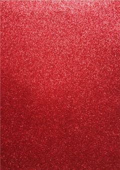 Glitter EVA Moosgummi - Bogen Packung - Rot