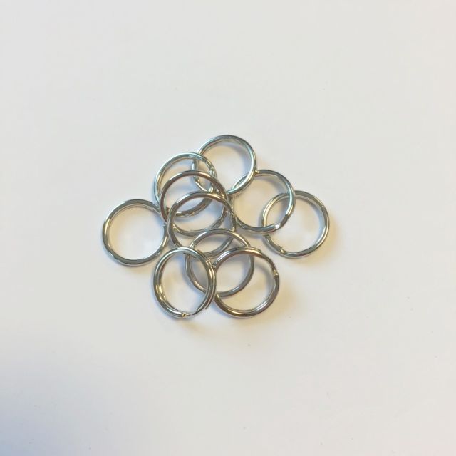 Key Rings - 15mm - Silver
