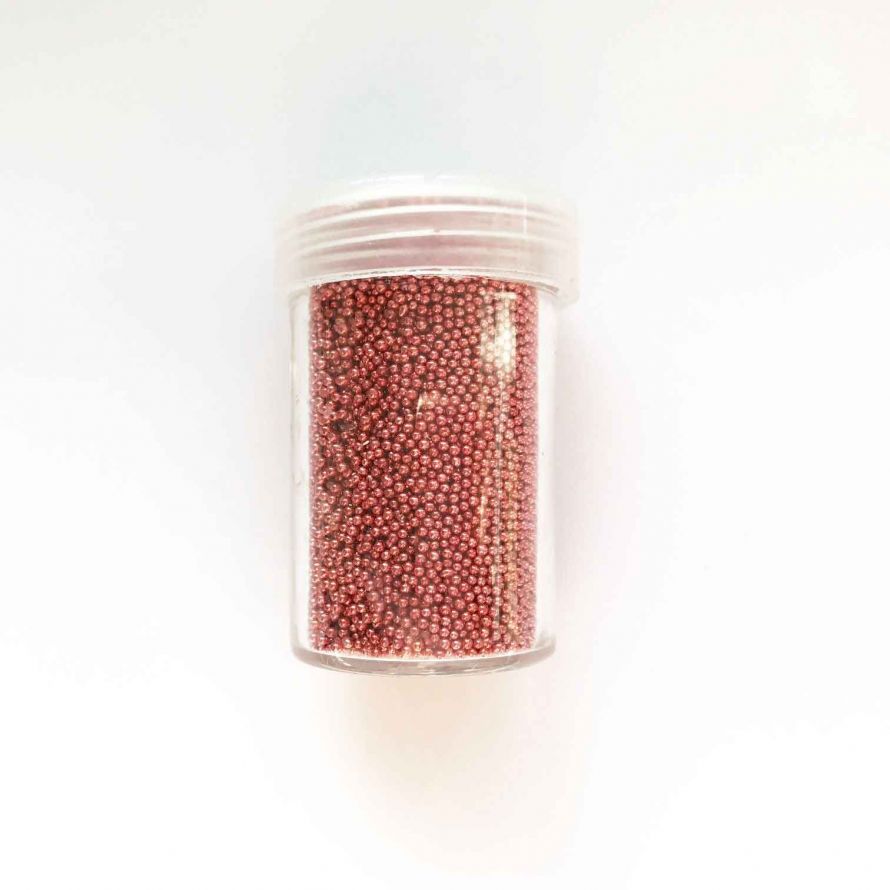 Caviar Kralen zonder gat - 0,8-1mm - Coral