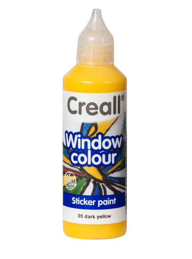 Window Colors - CREALL-GLASS - Sticker Paint - Dark Yellow