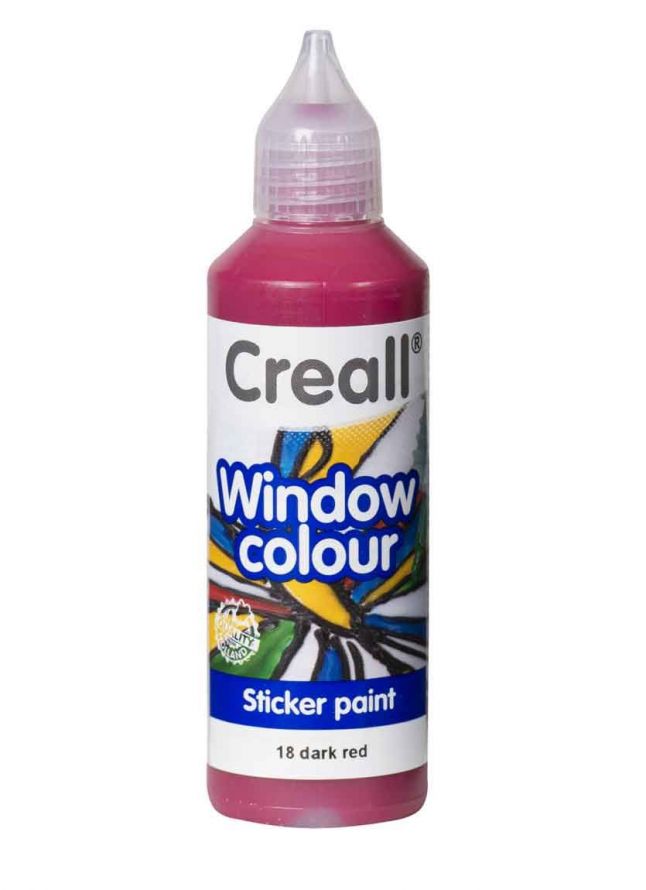 Window Colors - CREALL-GLASS - Sticker Paint - Dark Red