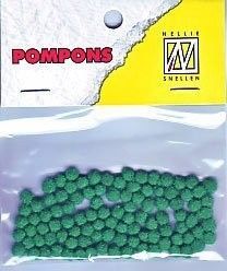 Mini Pom Poms - 3mm - Emerald Groen - 100 Stuks