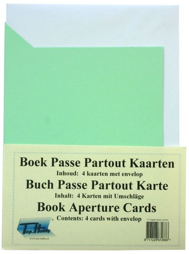 Buch Karten Packung - Hellgrün