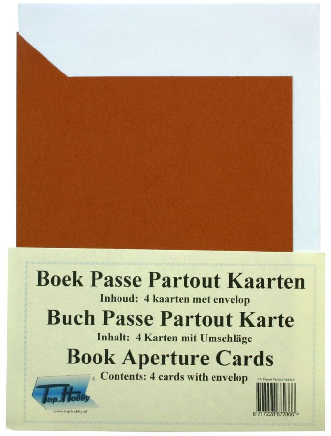 Book Cards Package - Rust Brown