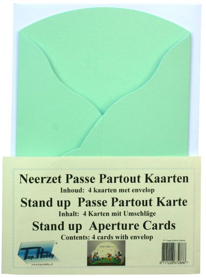 Cartes de Triptyque Paquet - Vert claire
