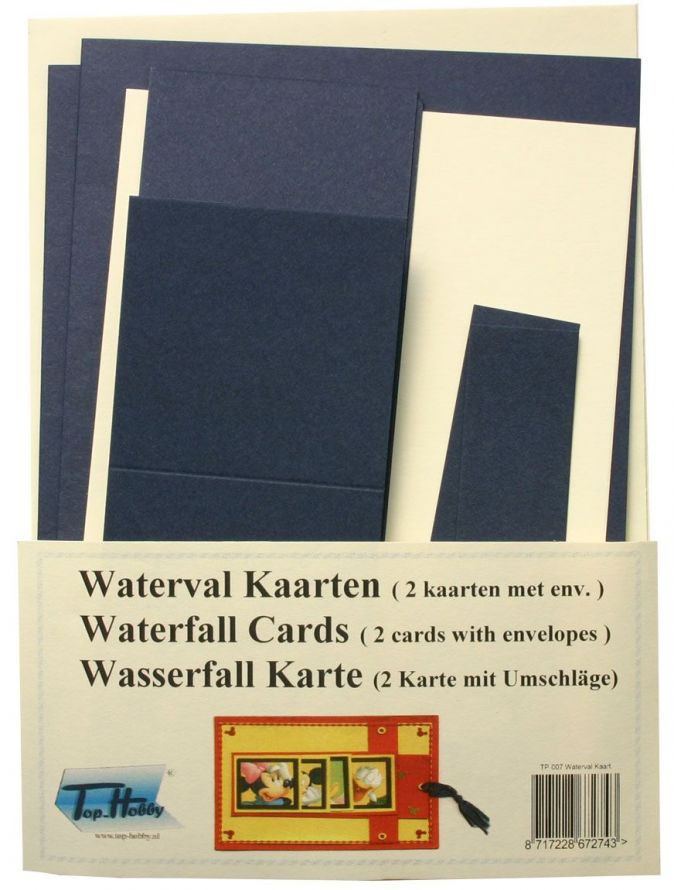 Waterfall Cards Package - Dark Bluec