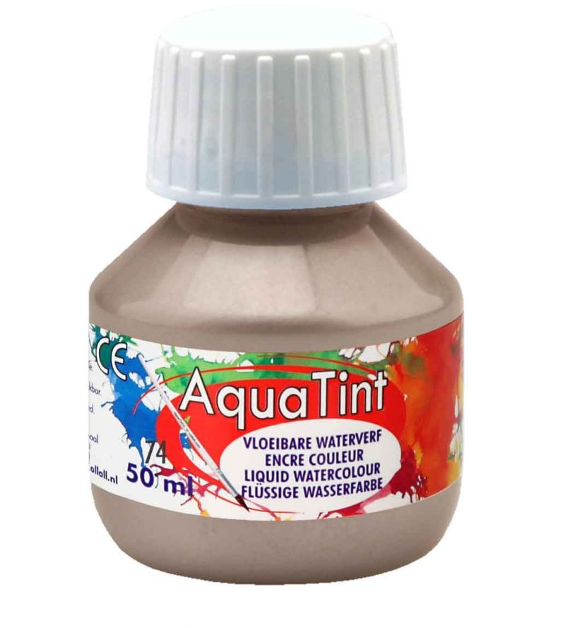 Aqua Tint - Aquarelle Peinture - Argent - 50ml