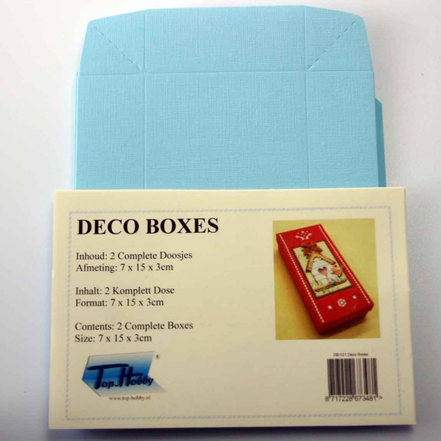 Deco Boxes Pakje - Rechthoek - Baby Blauw