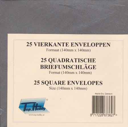 Enveloppen Pakje Vierkant - Inhoud 25 - Metallic ZilverZilver|Metallic