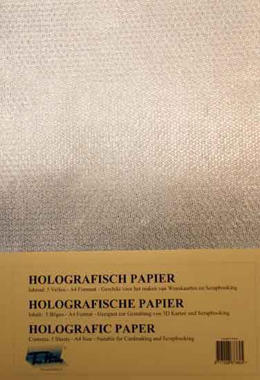 Honinggraat - Holografisch Papier Pakje - A4 - 5 Vellen