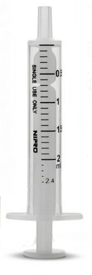 2 ml. Syringe - 2-part 