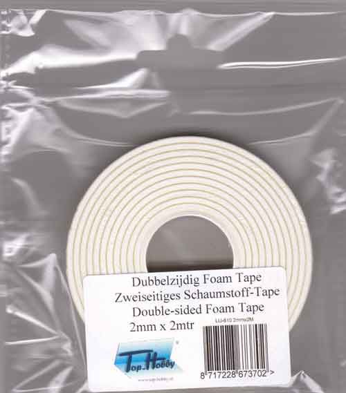 Foam Tape - Dubbelzijdig Klevend - 2mm dik