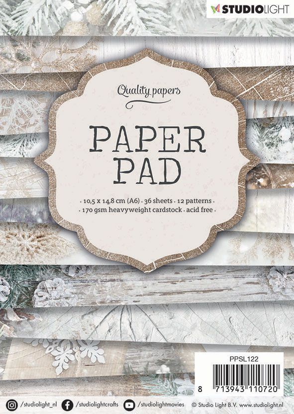 Paper Pad Block - A6 - 170g Karton - Weihachten