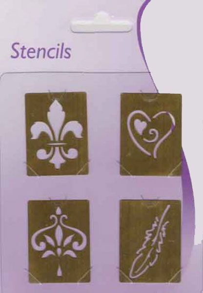 Heart and various images - Stencils