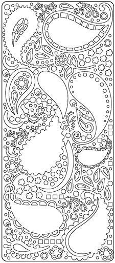Paisley - Peel-Off Stickers - Lilas