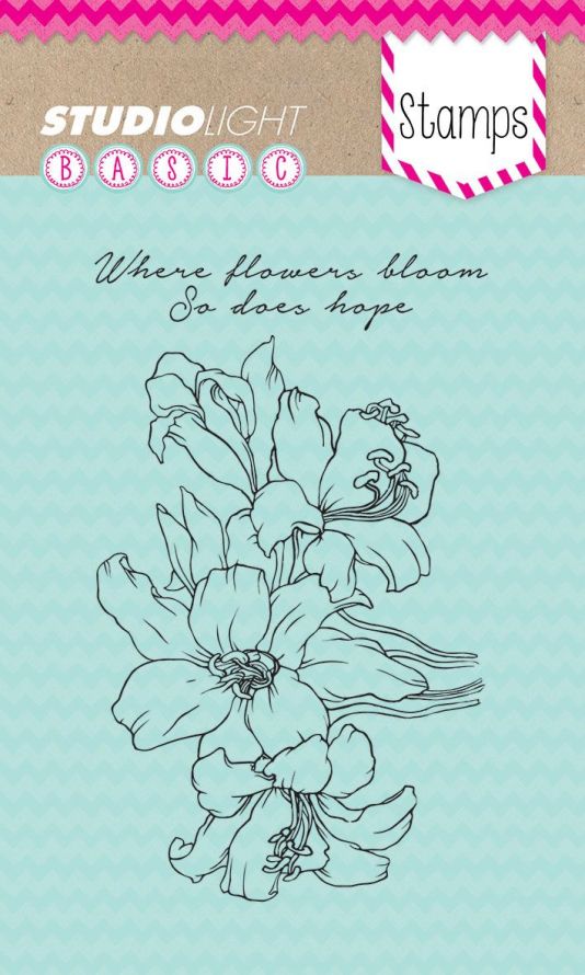 Bloemen - Where flowers bloom So does hope - Transparante Stempel - A6