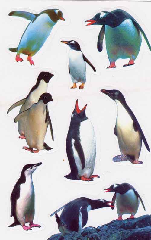 Pinguine Sticker Bogen