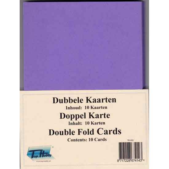 Double Fold Cards - Purple
