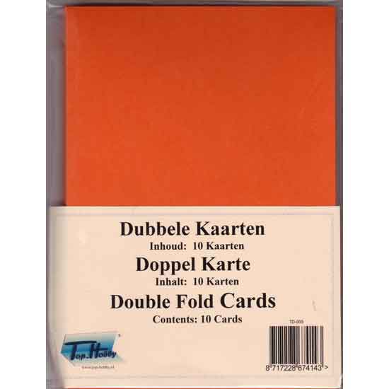 Double Fold Cards - Orange