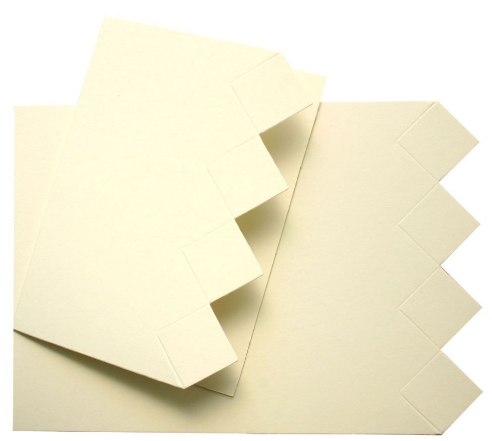 100 Square - Double Fold Cards - Ivory