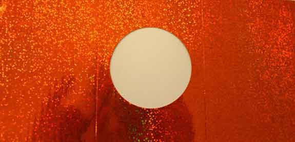 100 Rond - Passe Partout Kaarten - Holografisch Oranje