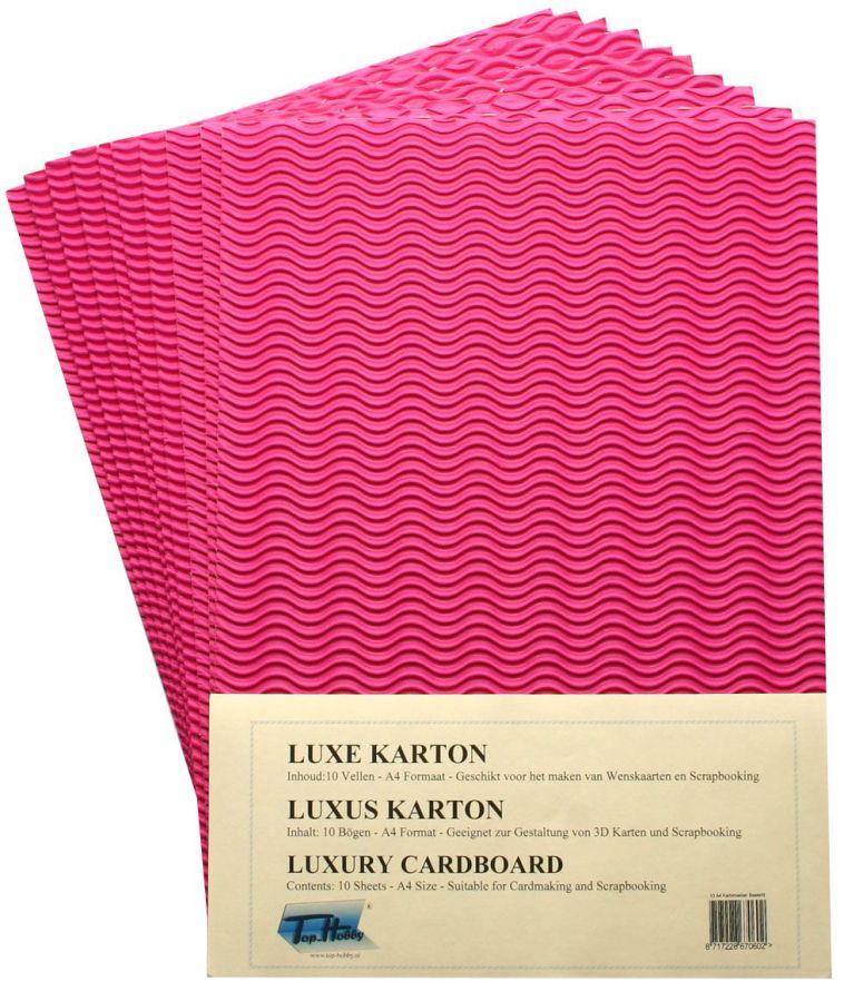 Corrugated Cardboard Package - Pink - A4