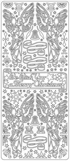 Weihnachts Engel - Peel-Off Stickers - Multi