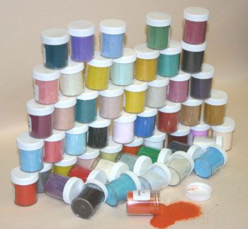 25 Jars Colored Sand - Assorti Colours 