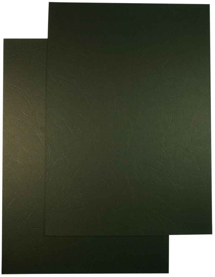 Luxery A5 Cardboard Package - Leather Black - 200 Sheets