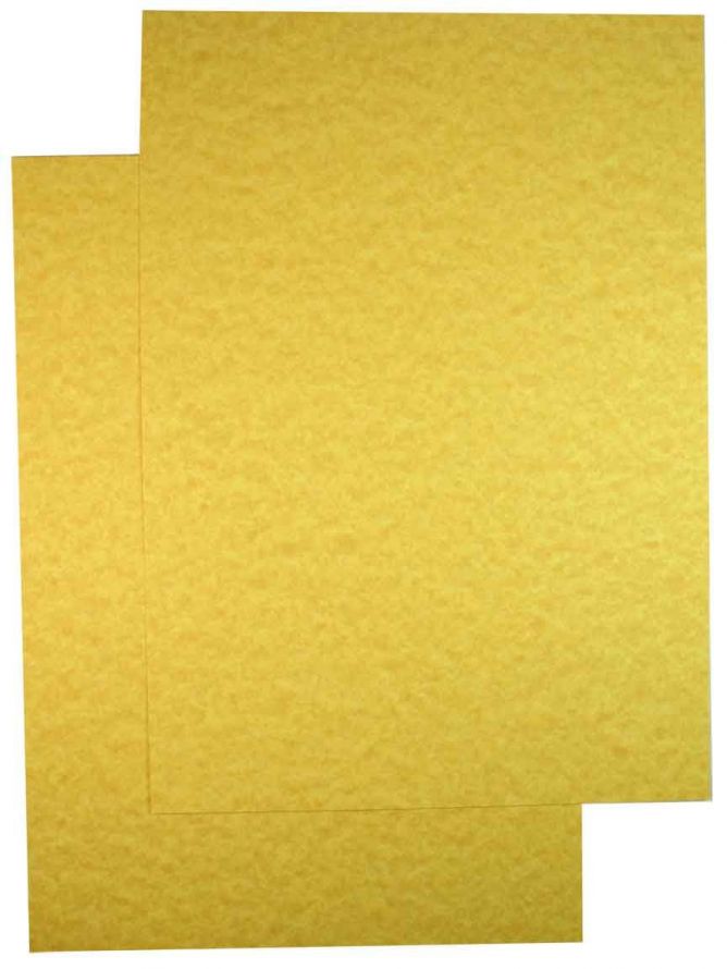 Luxery A5 Cardboard Package - Marbleized Lightyellow - 20 Sheets