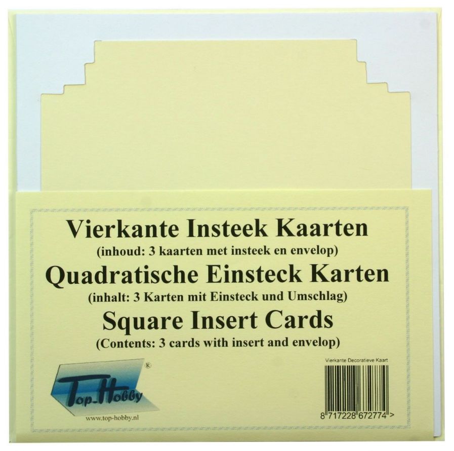 Kartel - Vierkante Insteek Kaarten - Wit