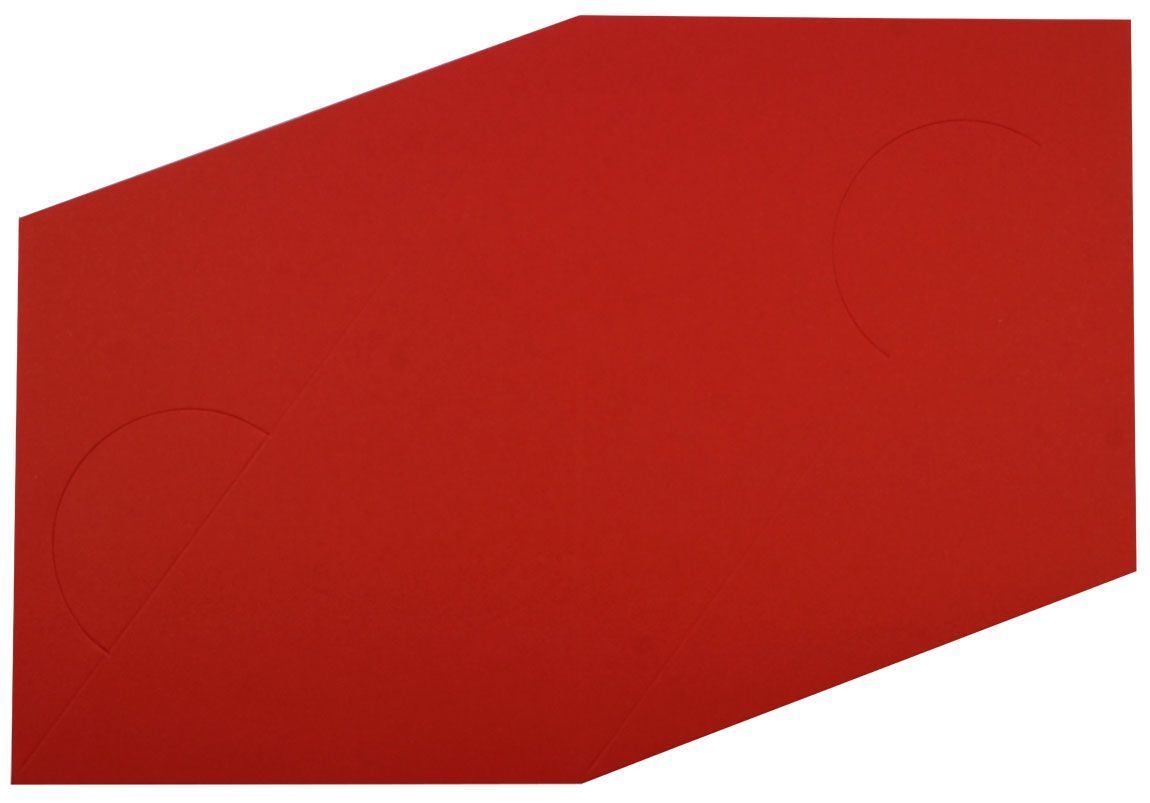 100 Round Stand Up Cards  - Red