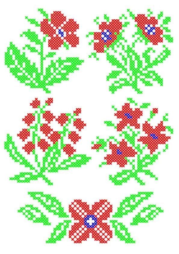 CrossCraft Patterns-22 Spring Flowers