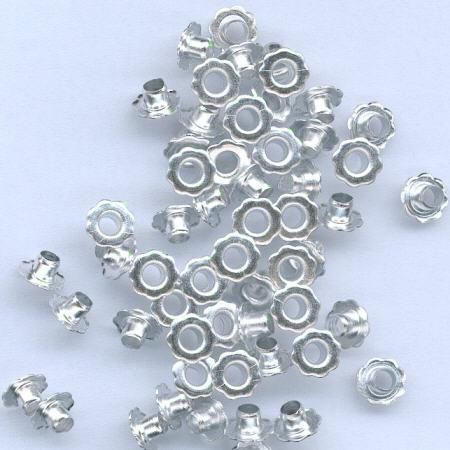 Eyelets Flowers - Silver - 6mm